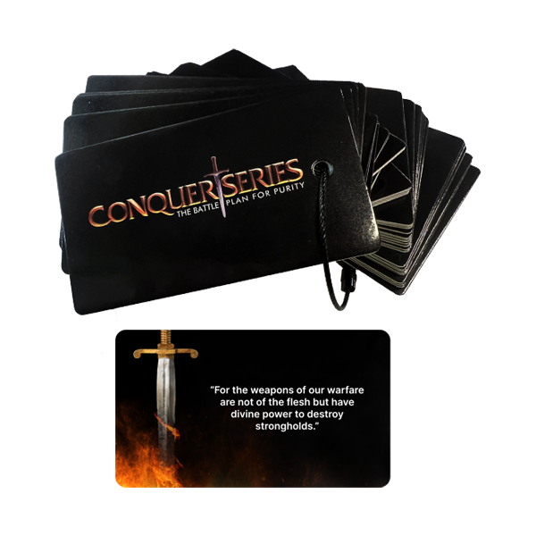 Conquer Scripture Keychain Cards
